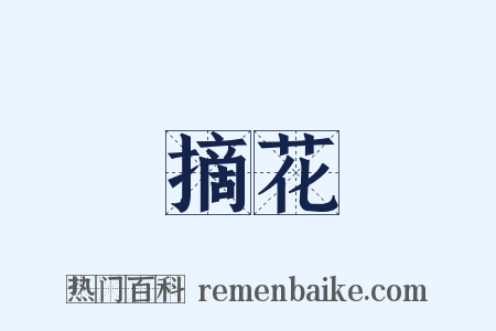 摘花是什么意思的图片